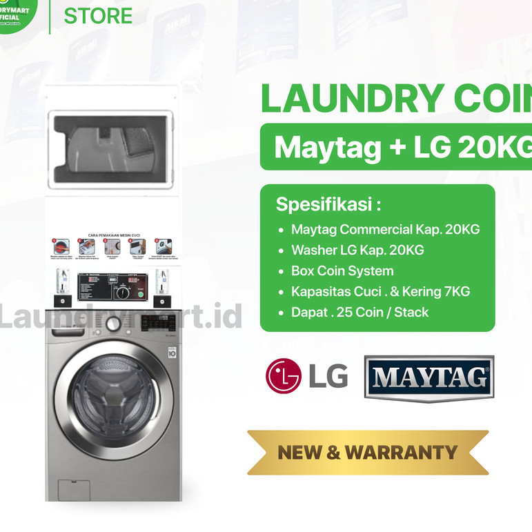 Mesin Laundry Coin Maytag LG
