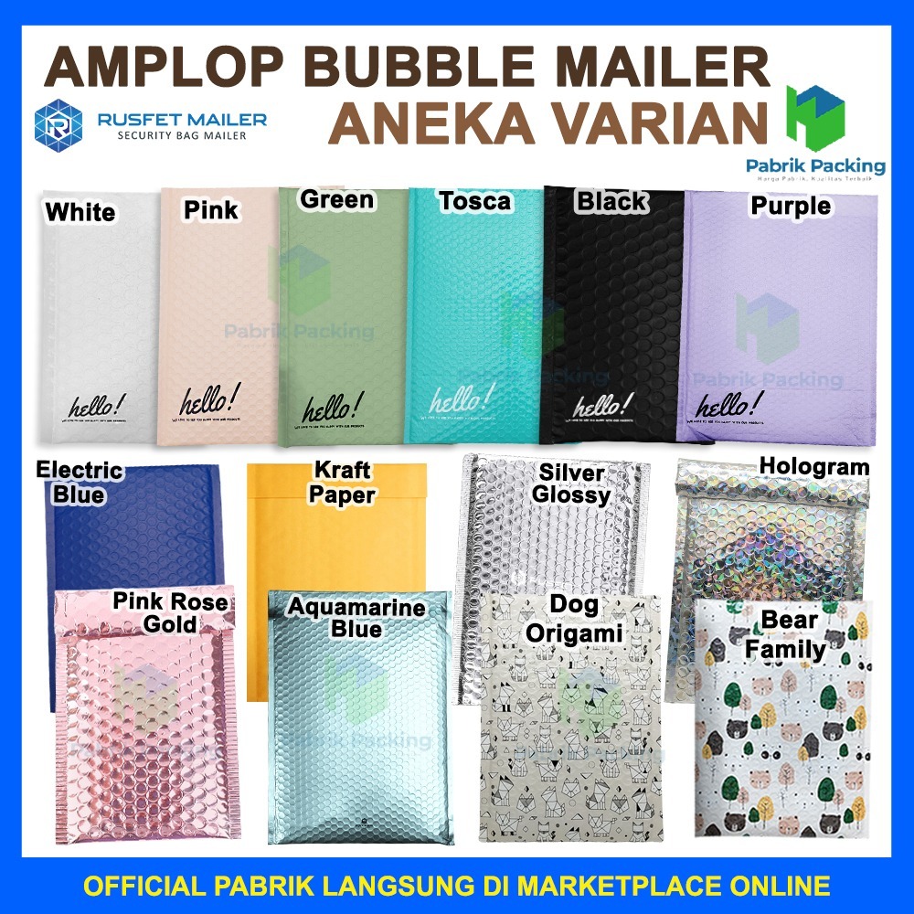 

Bubble Mailer Amplop Bubble Bubble Packing Online Harga Termurah