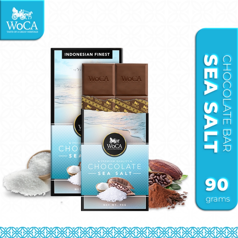 

WoCA Premium Chocolate Bar - Cokelat Batang Rasa Sea Salt - 90 gram