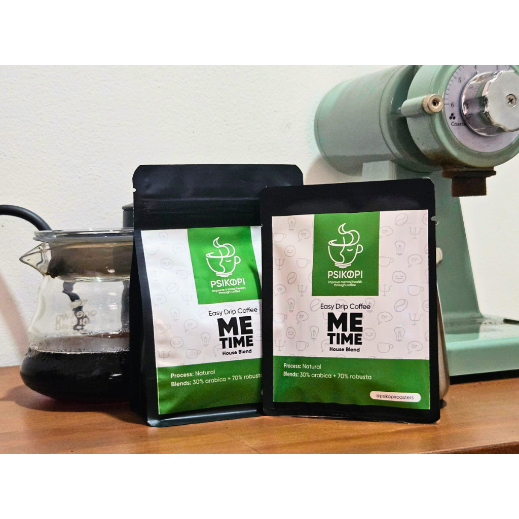 

Psikopi Roasters Me Time House Blends Coffee Beans Biji Kopi Medium Dark Roasts