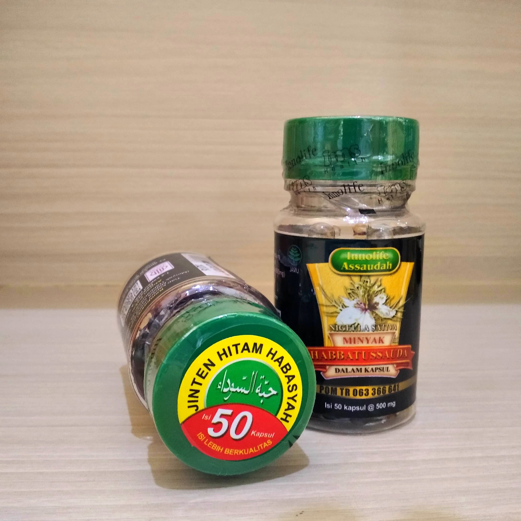 Habbatussauda Oil Minyak Jintan Jinten Hitam Arab INNOLIFE Assaudah Jintan Hitam Arab 50 kapsul