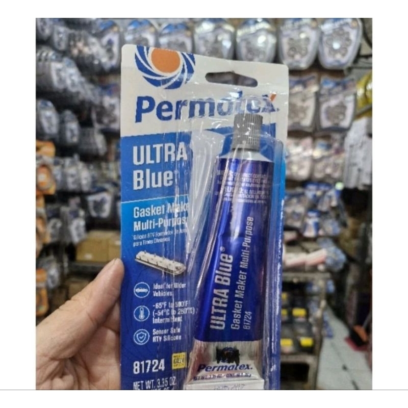 

Lem paking permatex gasket original blue biru red merah ori lem mesin super lem mesin RTV/ULTRA BLUE original gasket racing