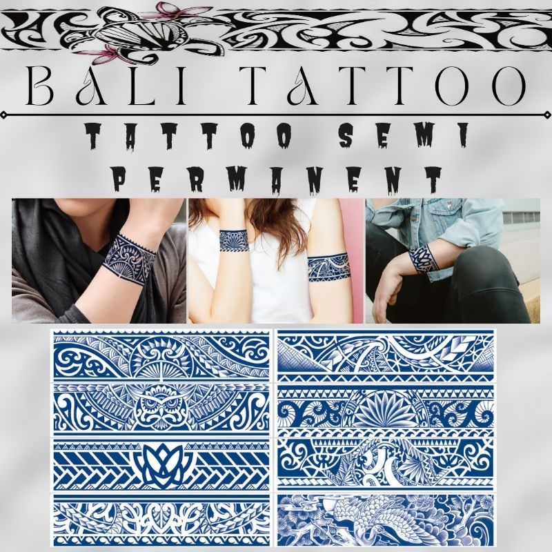 (Bali Tattoo Creative) Tato temporer premium tahan lama motif ARM BAND Yakuza 2
