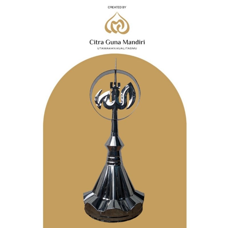 [ READY STOCK ] Makarah kubah/ mahkota kubah stainless steel ukuran kecil