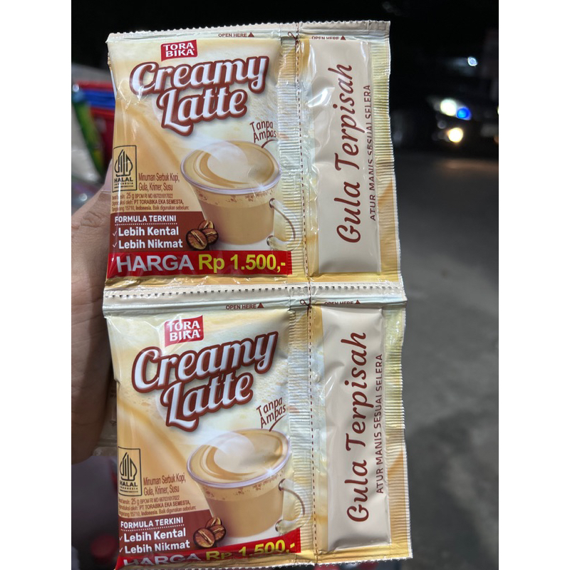 

Torabika Creamy latte isi 10 pcs