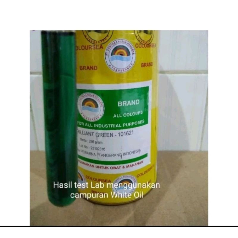 

Pewarna Minyak Warna Hijau Solvent Brilliant Green (Coloursea 101621)