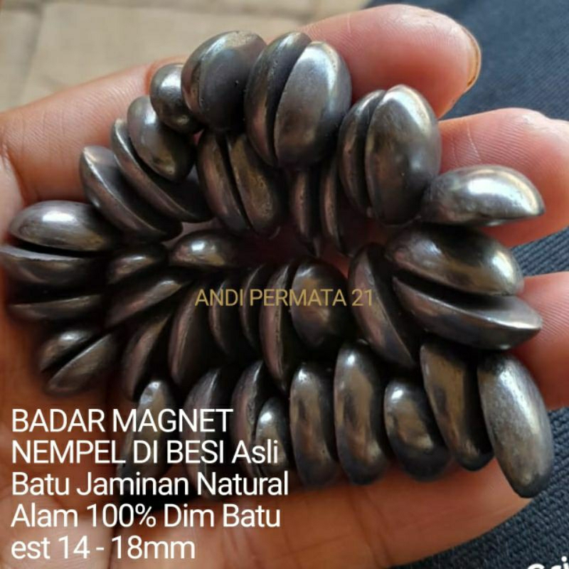 BATU CINCIN BADAR BESI HITAM NEMPEL BESI ASLI NATURAL ALAM 100%