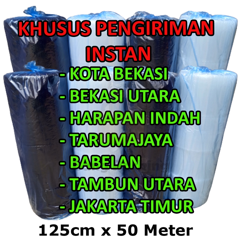 

[JAGOPACK] bubblewrap full 125cm x 50 Meter bubble wrap 125CM X 50M bubble wrap hitam bubble wrap bening buble wrap bubble wrap roll