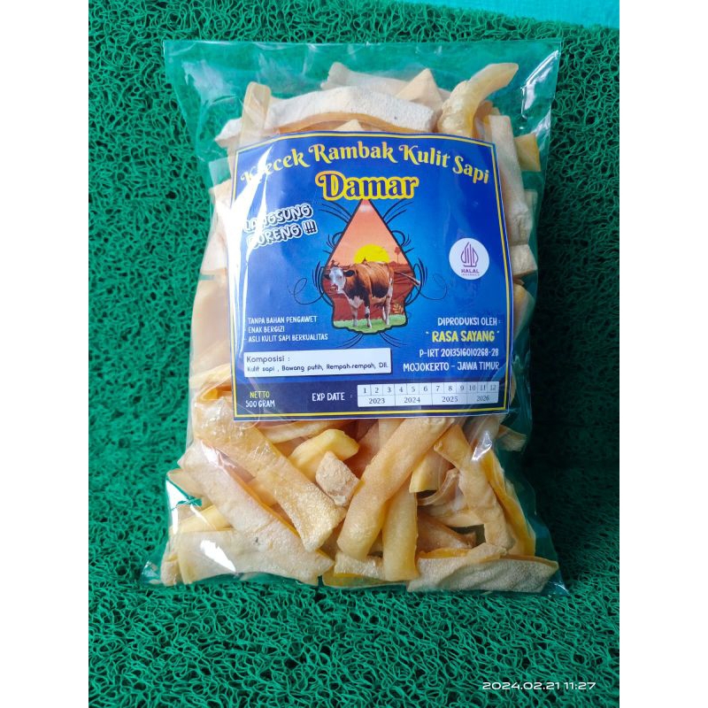 

Produsen krecek rambak kulit sapi / krupuk kulit sapi mentah(stik lebar)