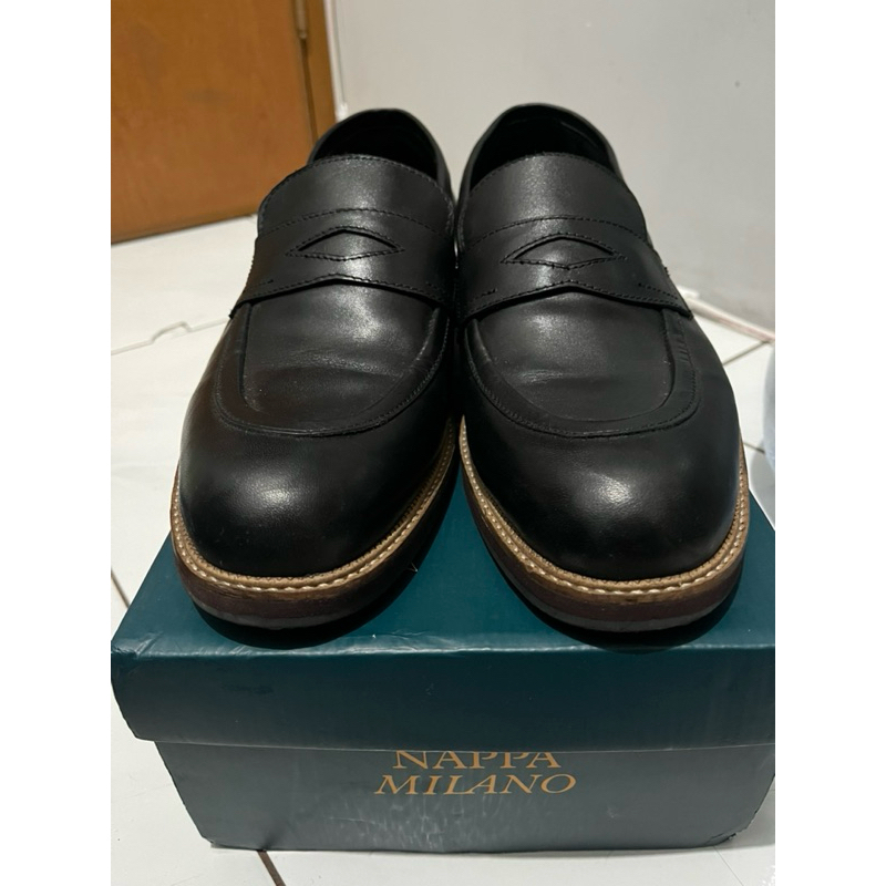 Nappa Milano Black Penny Loafers Black (second)