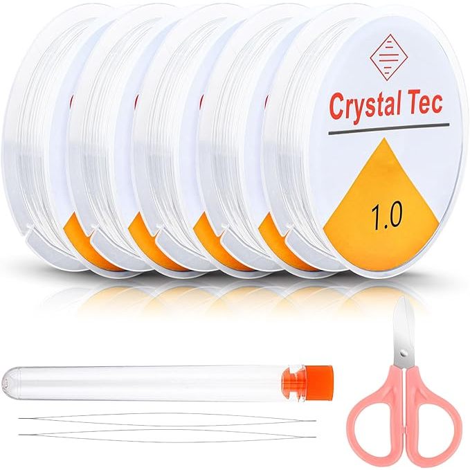 tali perhiasan buatan tangan transparan kristal elastis diy perhiasan membuat tali gelang / senar el