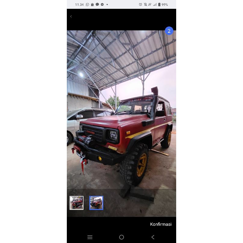 PNP bemper arb depan ferosa/taft