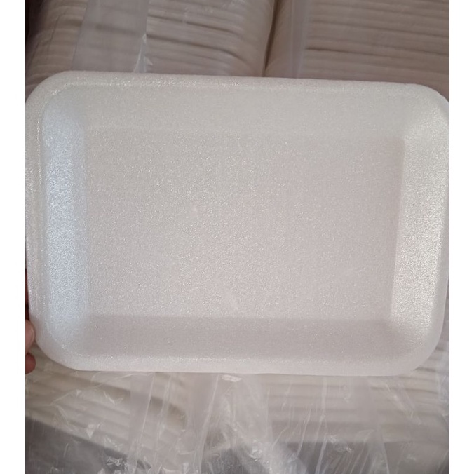 Original styrofoam foam tray uk 2 1bal isi 1pcs  cocok untuk semua jenis makanan buah buahan dll