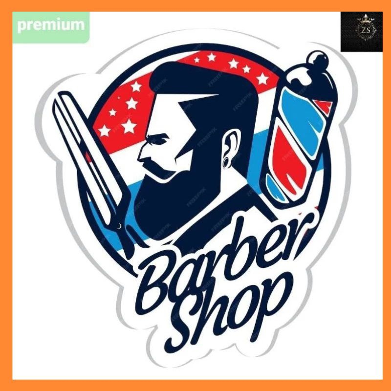 stempel barbershop/alat cukur rambut/perlengkapan cukur rambut