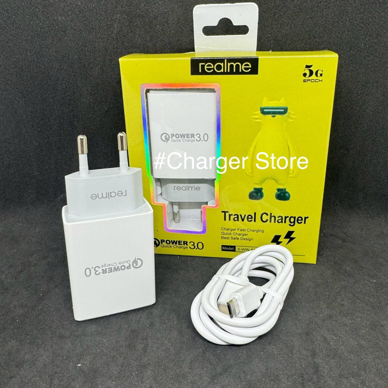 Charger Realme Quick Charge Kabel Micro USB 5V 3A