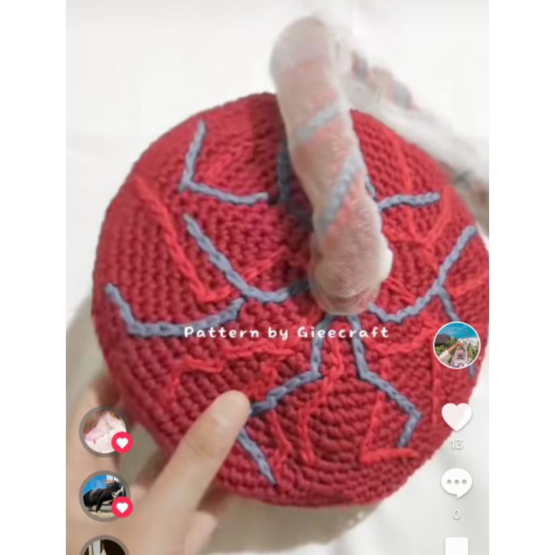 Crochet Alat Peraga Kebidanan Plasenta Rajut/Boneka Edukasi Kebidanan