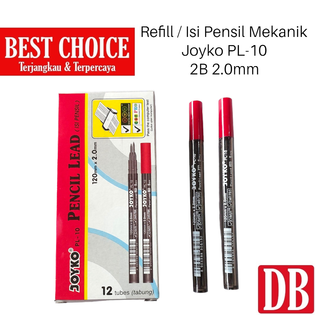 

Refill / Pencil Lead / Isi Ulang Pensil Mekanik Joyko 2B 2.0mm