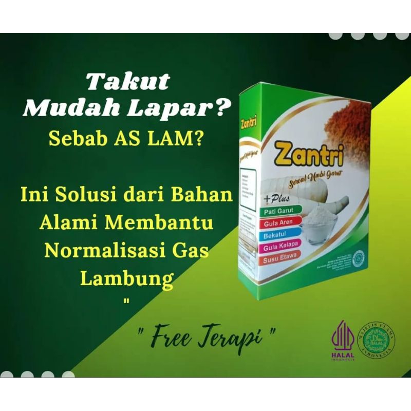 

sereal zantri umbi garut obat herbal asam lambung alami