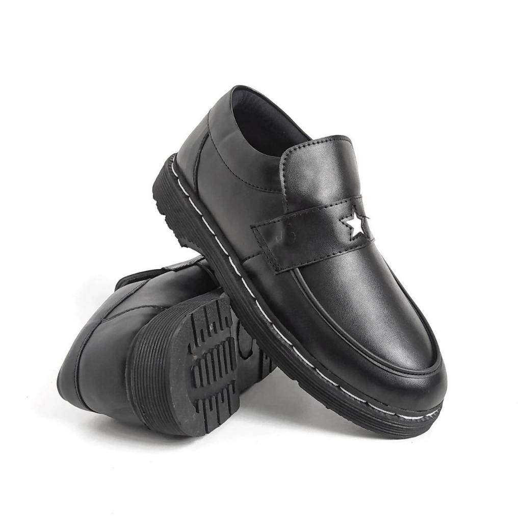 Zovan One Star - Sepatu Pantofel Slip On Formal Loafers Docmart One Star Casual Kerja Original