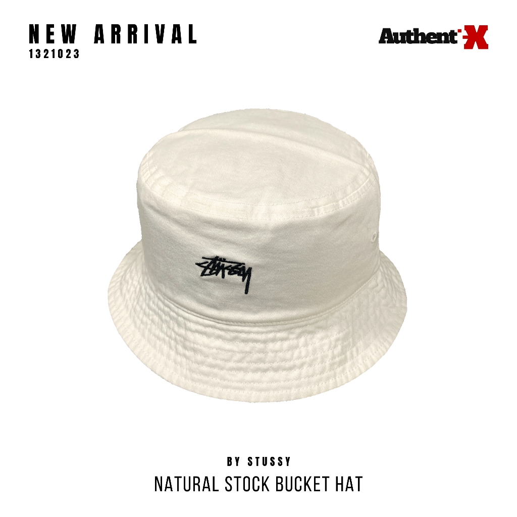 STUSSY STOCK BUCKET HAT - NATURAL | ORIGINAL