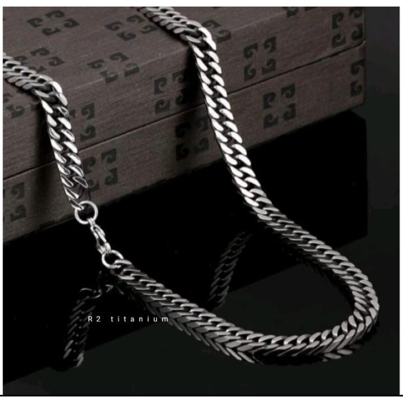 kalung titanium model rantai untuk pria kekinian