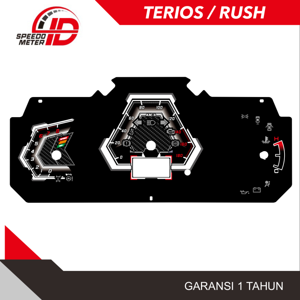 SPEEDOMETER RUSH TERIOS manual / matic