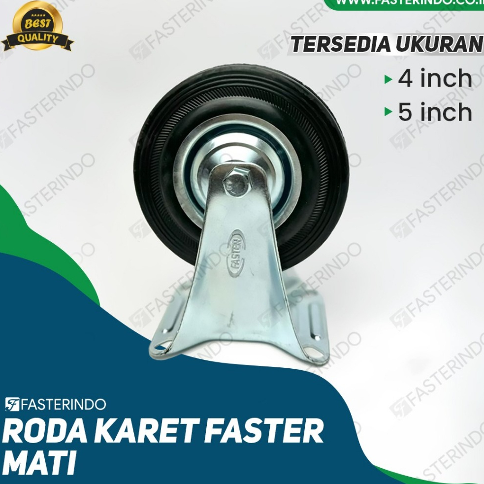 Roda Troli / Roda Etalase / Roda Karet Mati