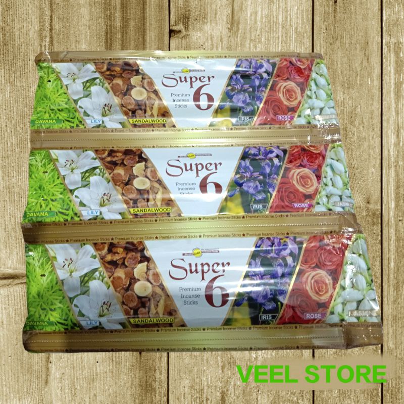 Hio/Dupa Ullas 6 Super/Dupa India/Dupa Wangi/Aromaterapi/Agarbathi/Buhur India Wangi/Ullas Pouch