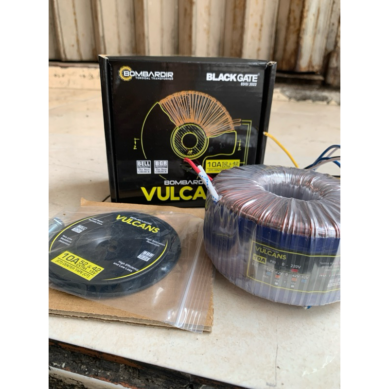 TRAFO DONAT 10A 52V CT VULCANS BOMBARDIR TRAVO TOROID VULCANS BOMBARDIR 10 AMPER CT 52 VOLT BELL BGR