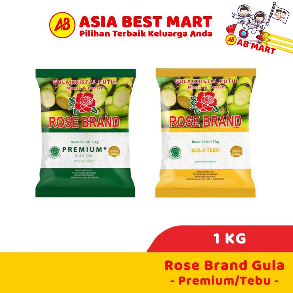 

Rose Brand Gula Pasir Putih 1 Kg / Rosebrand Gula Tebu Asli Bersih 1Kg