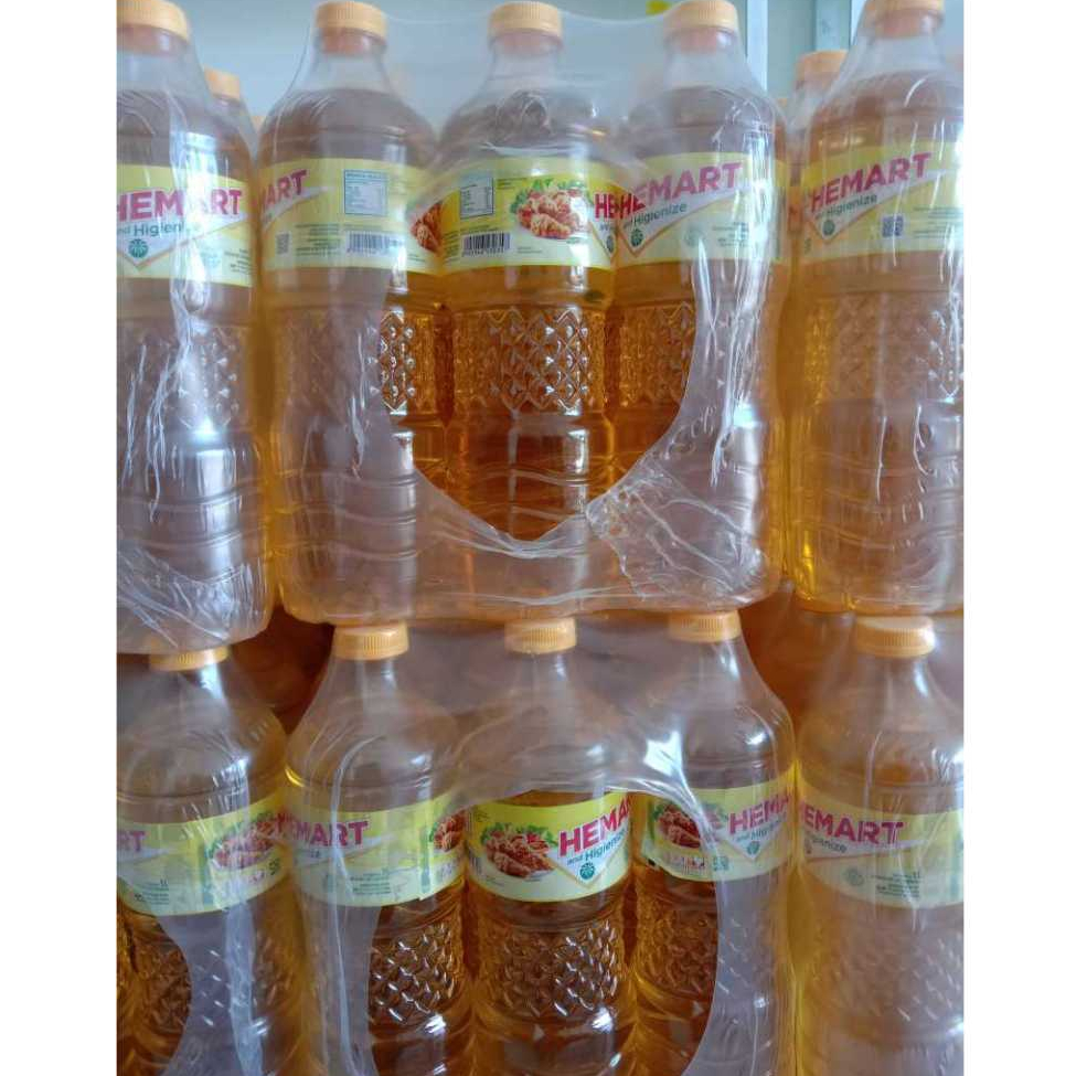 [KRAT isi 12 botol] minyak goreng HEMART krat isi 12 botol x 1 liter