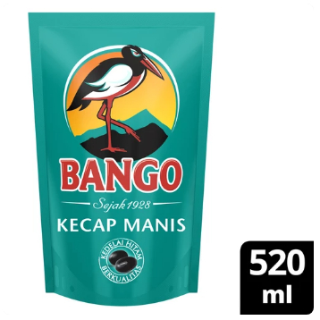 

BANGO Kecap Manis Kedelai Hitam Pouch Refill 520 ml