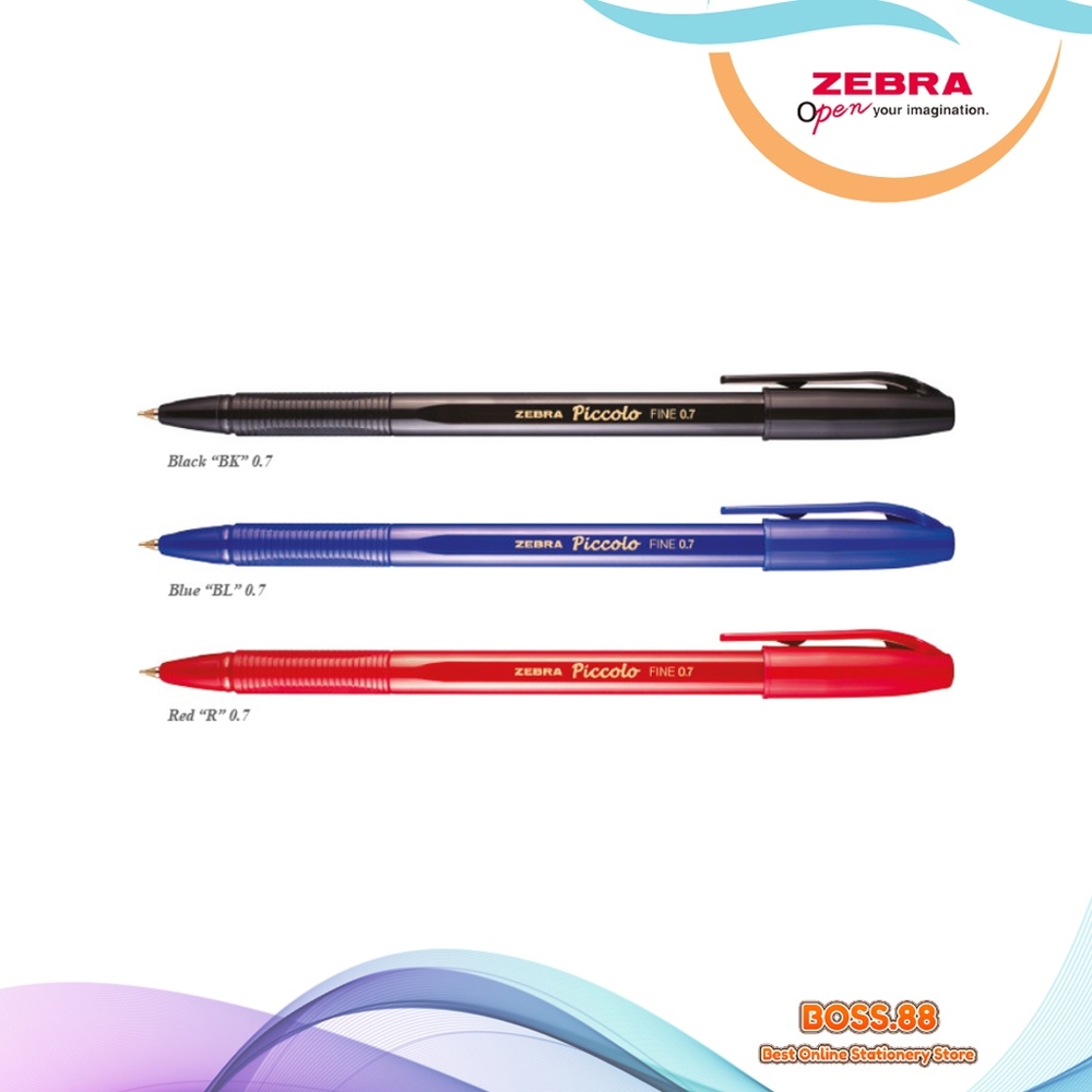 

BALLPOINT ZEBRA PICCOLO SOLID (12 PCS)