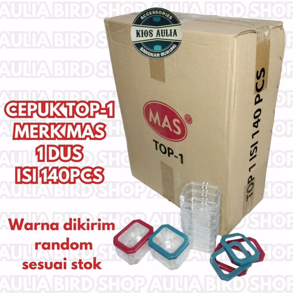 Mr.Kasacil - Top1 Cepuk Burung Mas Isi 140Pcs Tempat Pakan Minum Wadah Cepuk Burung Grosir