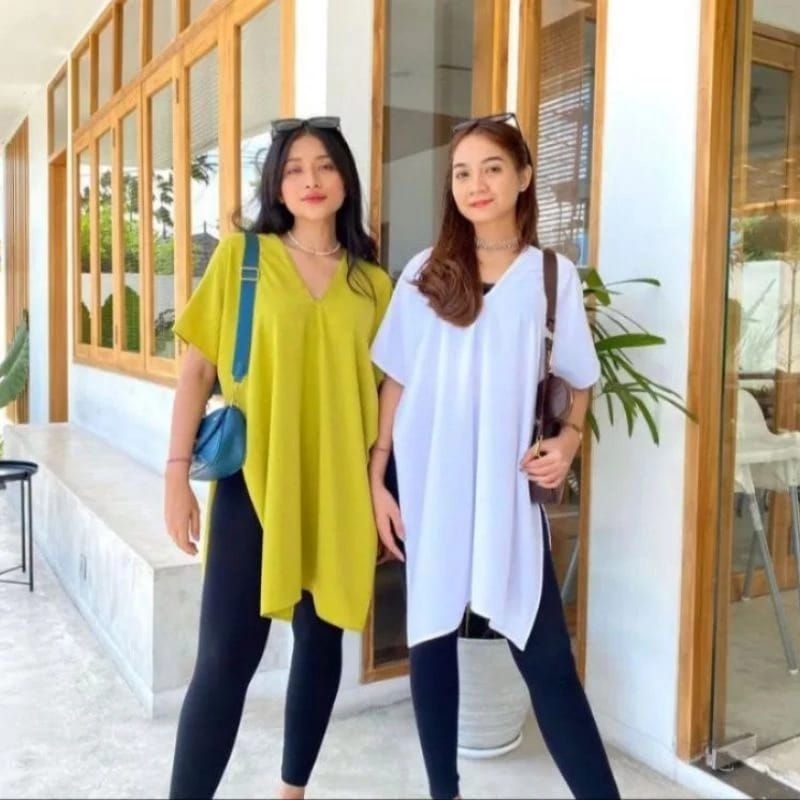 NAGITA LONG SQUARE | ATASAN WANITA | Long Top Square Crinkle