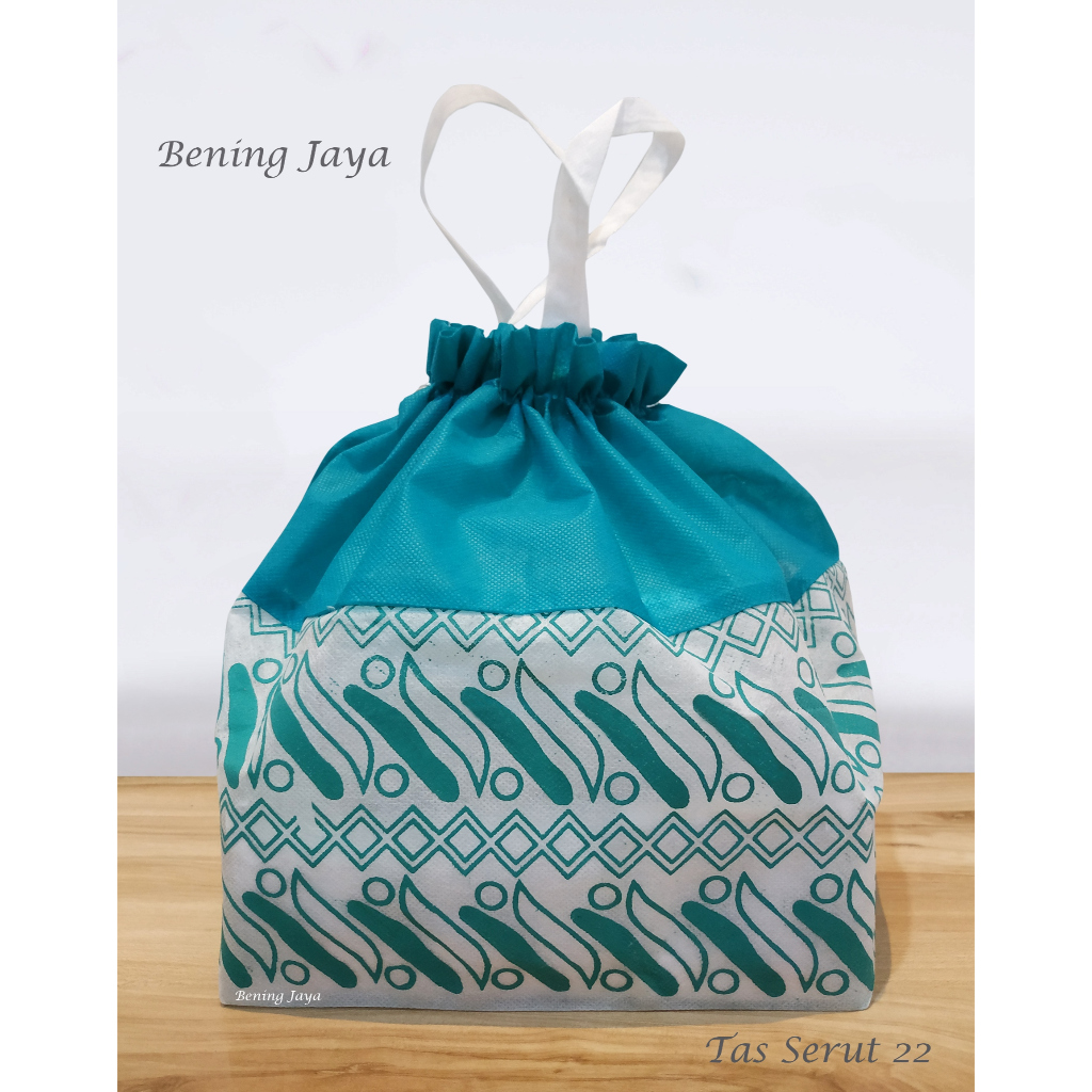 

Tas Hajatan Goodie Bag Serut 22 Batik SFM Tosca
