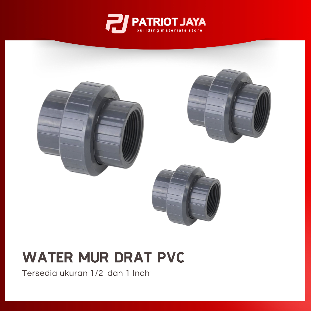 SAMBUNGAN PIPA Water Mur Drat PVC