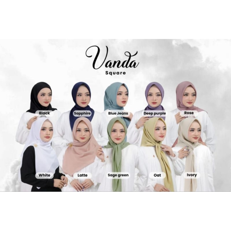 Linalivia Hijab || Vanda square || Scarf paris premium|| Scarf Voal Premium || Segi empat