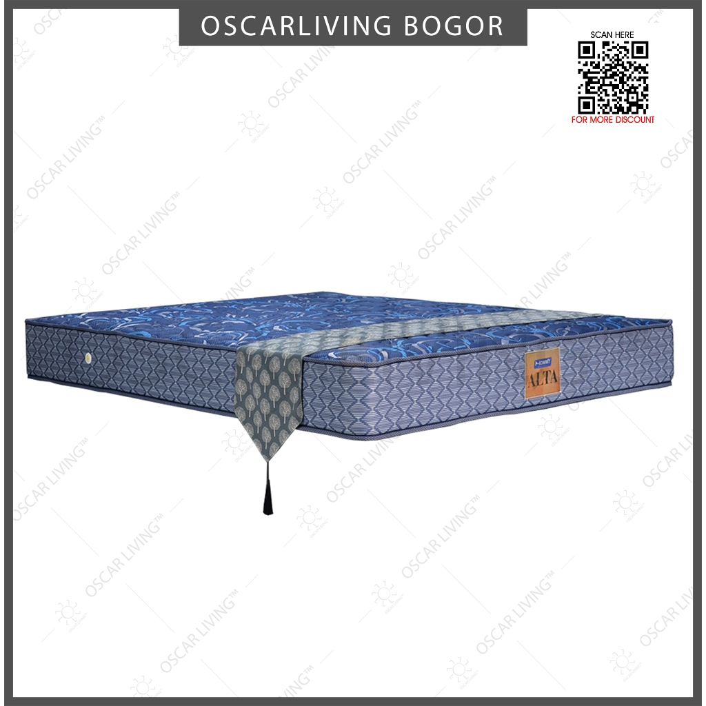 HOMMY ALTA KASUR SPRINGBED BIRU TEBAL 26cm - MATTRESS ONLY [ KHUSUS JABODETABEK ]