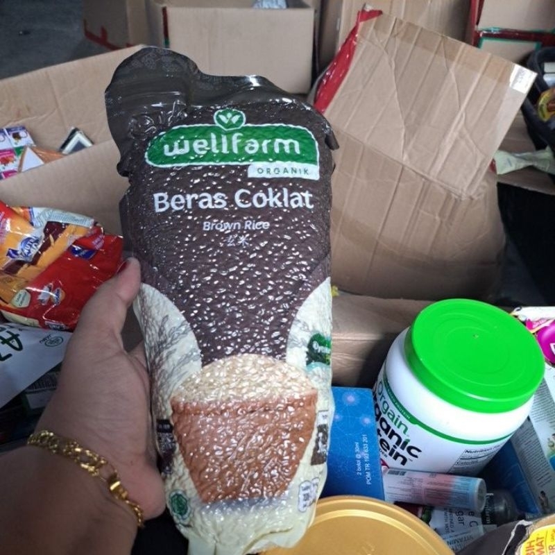 

BERAS COKLAT ORGANIC WELLFARM 1KG