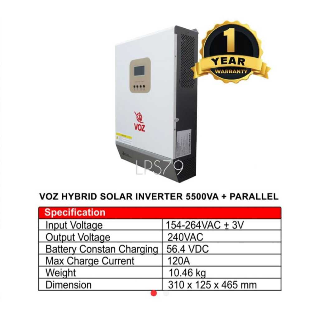 Solar Inverter Hybrid 5.5KVA 5500VA + Pararel