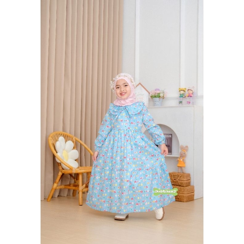 Gamis Anak Perempuan, gamis katun jepang