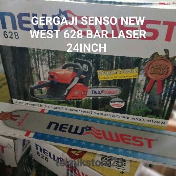 JUAL GERGAJI SENSO NEW WEST 628 BAR LASER 24INCH / MESIN GERGAJI KAYU NEW WEST ORIGINAL