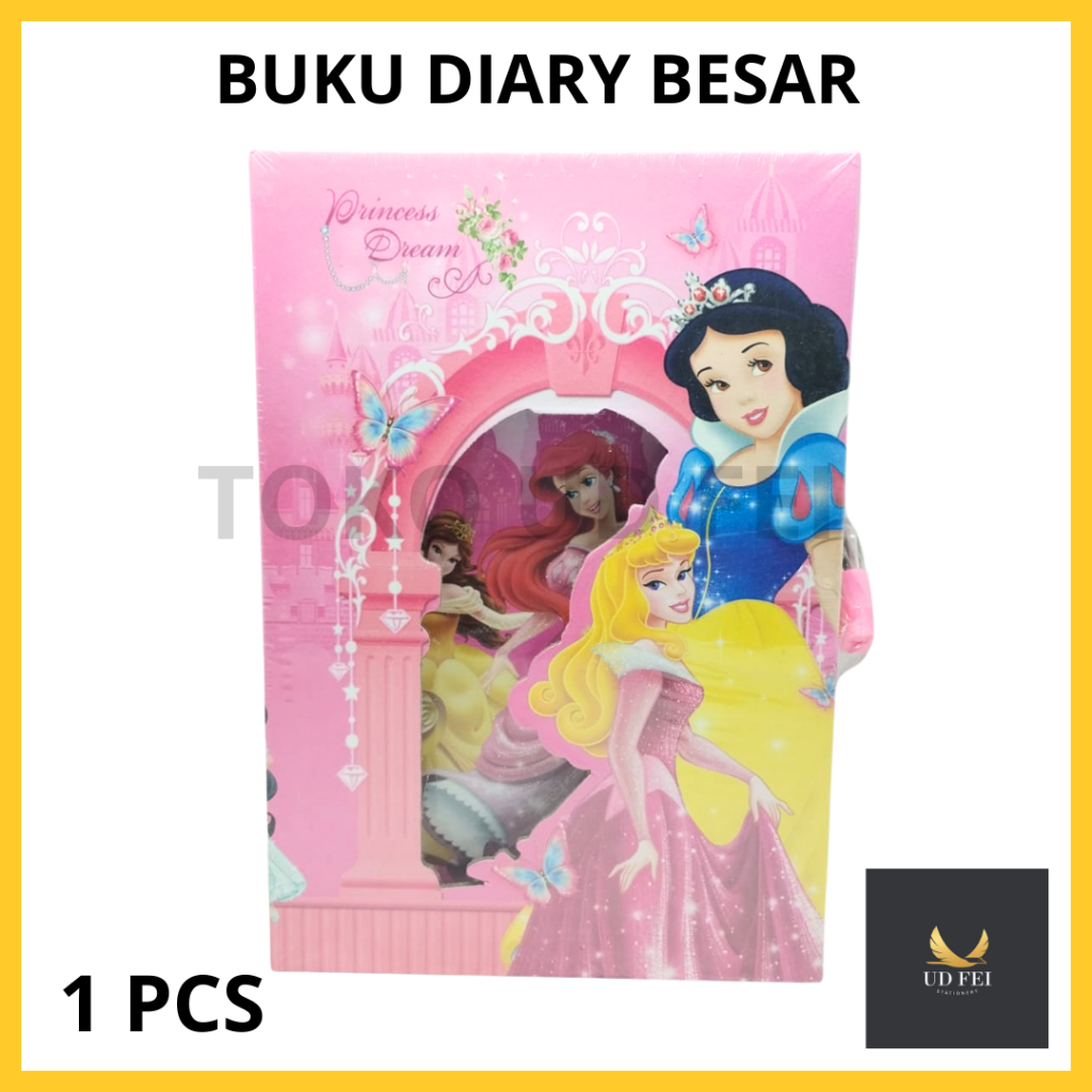 

(1 PCS) Buku diary Besar/ buku diary fancy/ Buku Diary anak/ Diary Kunci