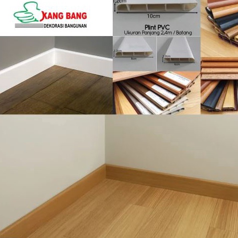 ART U85U PLINT LANTAI PVC LIST PLANK PVC LIST LANTAI SKIRTING LIST DINDING LIS PARKIT KANGBANG