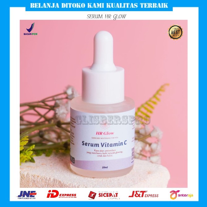 Serum whitening + Vit C HR Glow - 20ml / serum wajah / pemutih wajah glowing / serum original