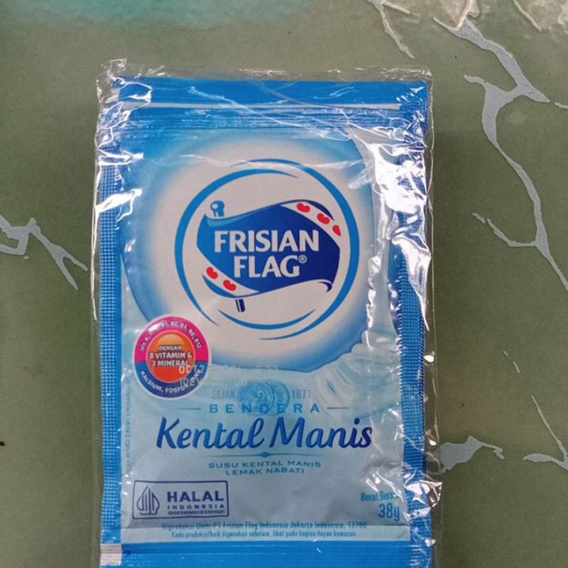 

susu Frisian flag sachet putih 38gr 1 renceng isi 6 sachet