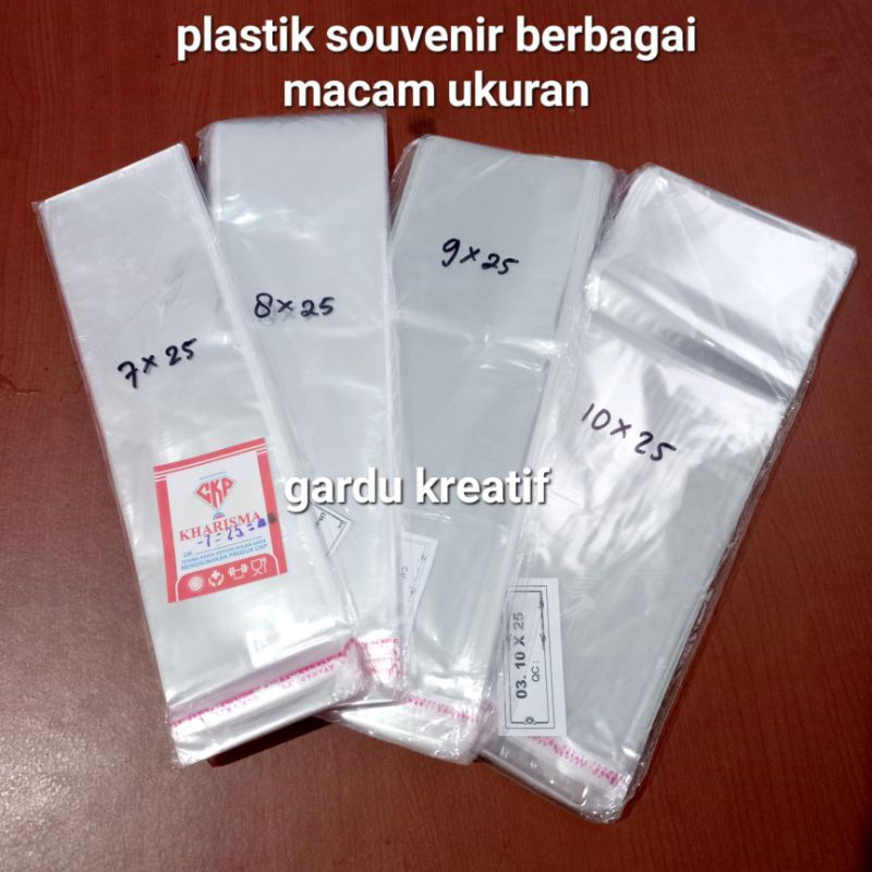 

Plastik Opp Untuk Bungkus Souvenir aksesoris Berbagai Ukuran