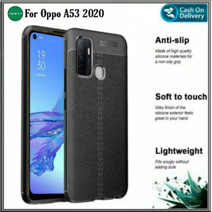 Casing OPPO A53 A33 Silicone /Soft Case AUTOFOCUS Leater Case Kulit Jeruk
