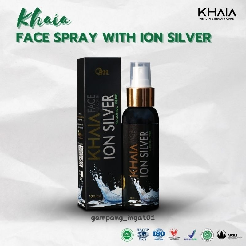 Khaia Skincare Face Spray With Ion Silver Perawatan Membantu Mempercepat Penyembuhan Kulit Yang Rusa